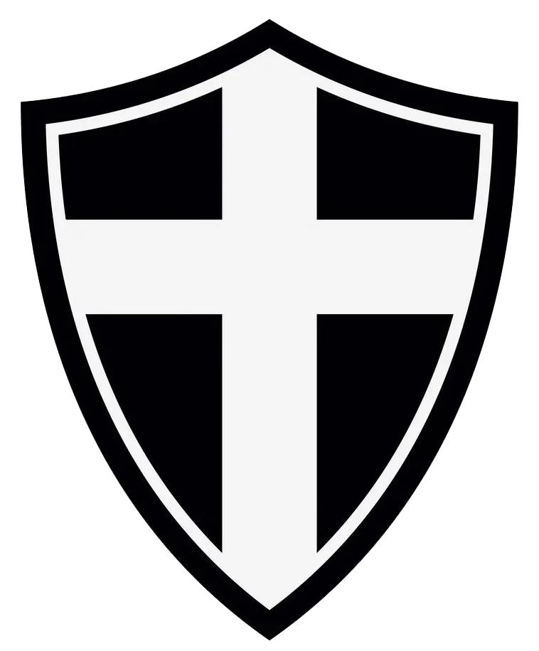 Knight Stained Glass shield